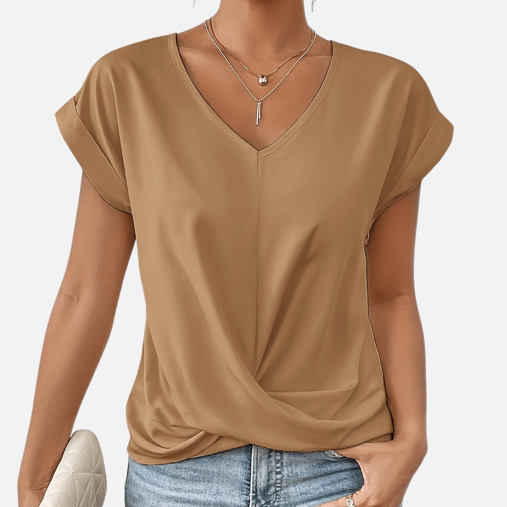 Solviero Club | Camiseta de Manga Corta para Mujer Elegancia Casual