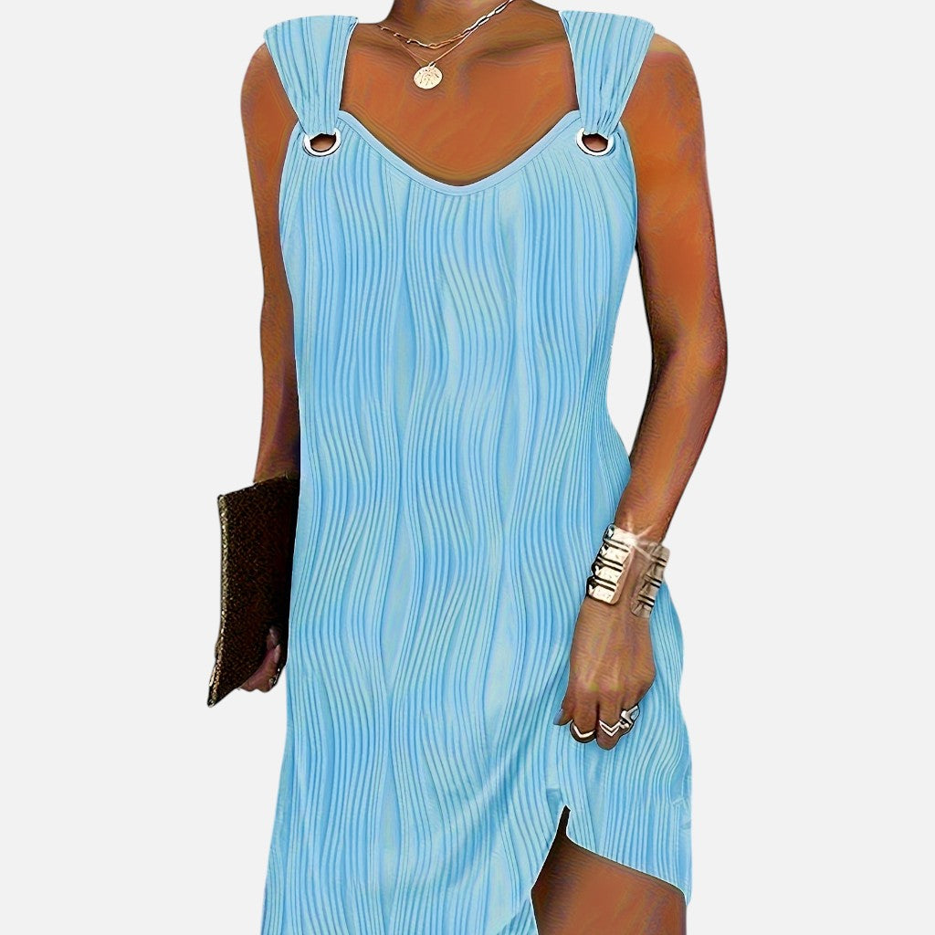 Solviero Club | Vestido Mini con Escote en V Sofisticación Casual