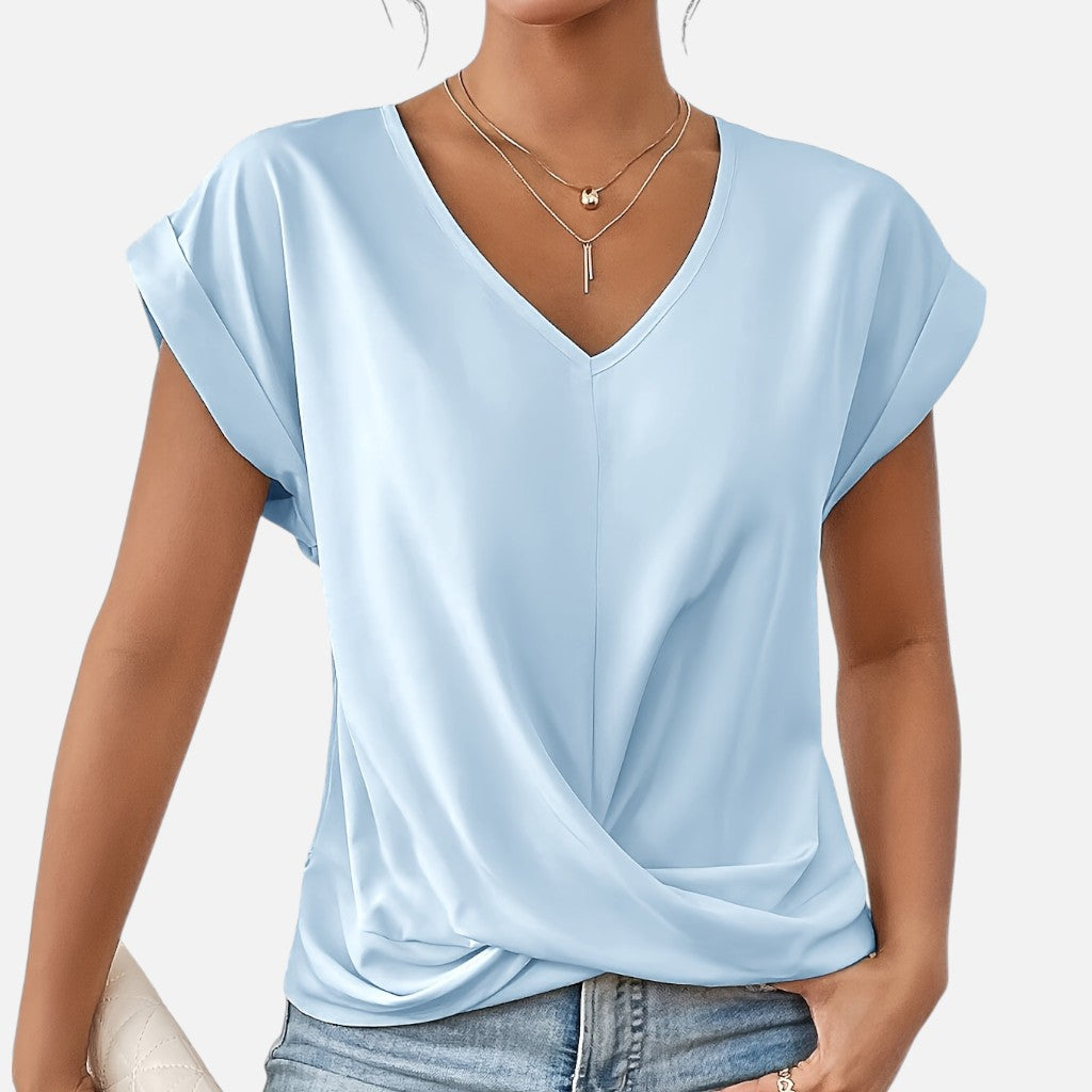 Solviero Club | Camiseta de Manga Corta para Mujer Elegancia Casual