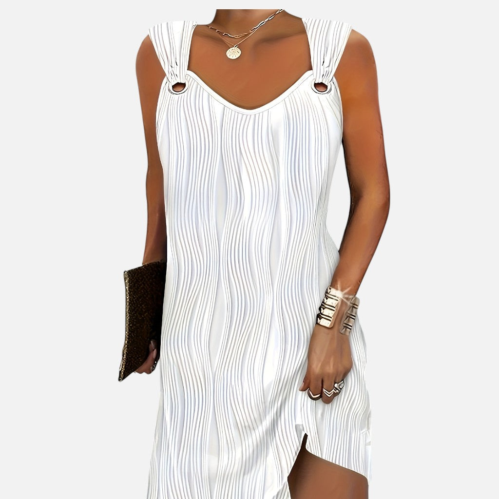 Solviero Club | Vestido Mini con Escote en V Sofisticación Casual