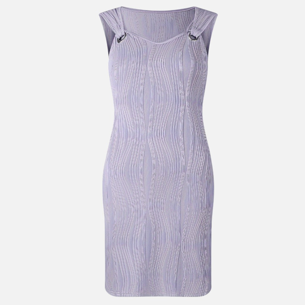 Solviero Club | Vestido Mini con Escote en V Sofisticación Casual