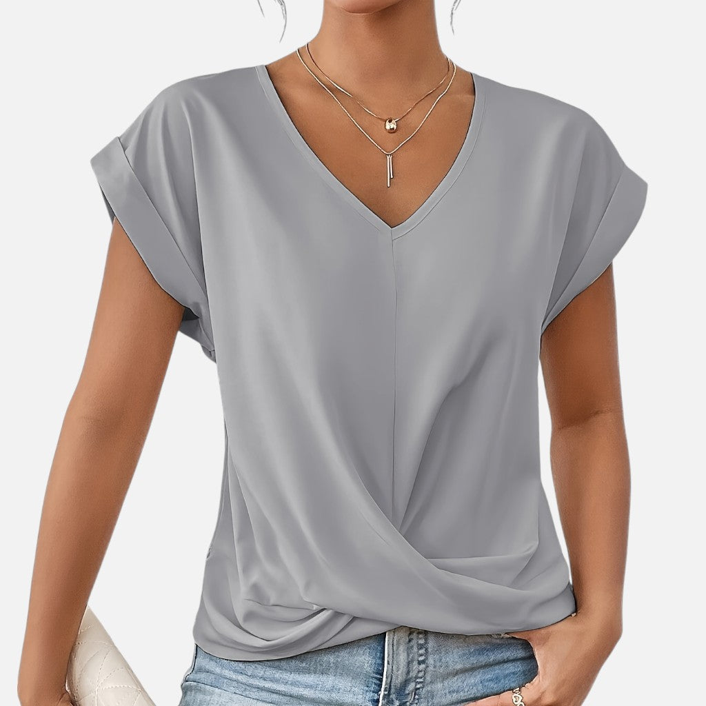 Solviero Club | Camiseta de Manga Corta para Mujer Elegancia Casual