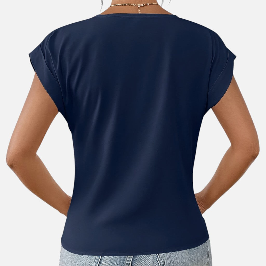 Solviero Club | Camiseta de Manga Corta para Mujer Elegancia Casual