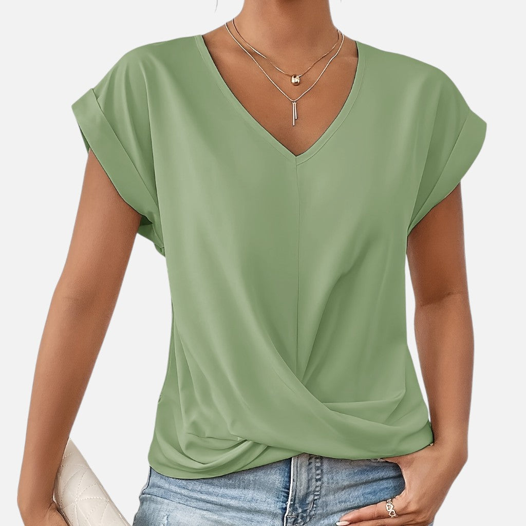 Solviero Club | Camiseta de Manga Corta para Mujer Elegancia Casual