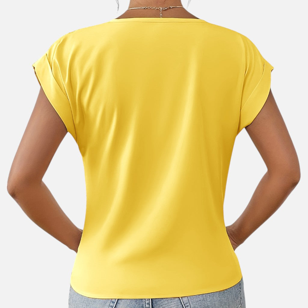 Solviero Club | Camiseta de Manga Corta para Mujer Elegancia Casual
