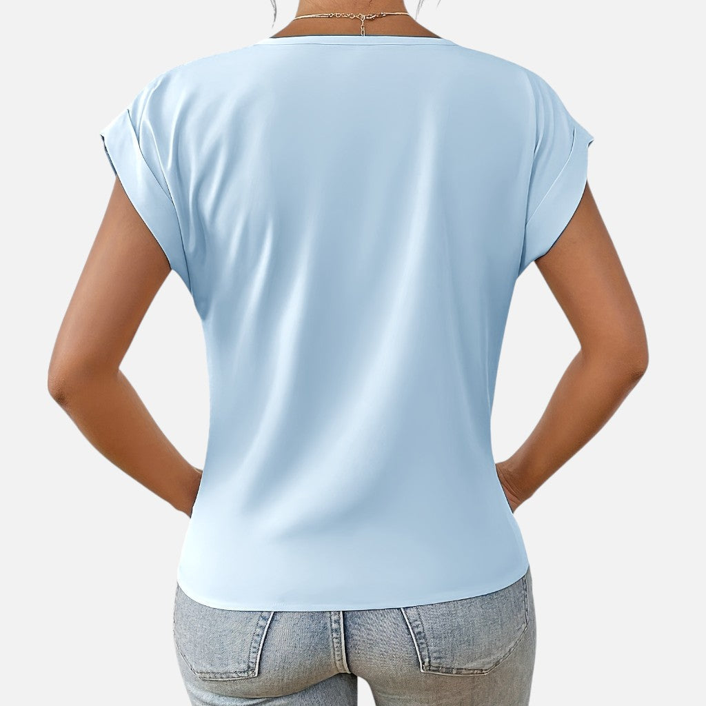 Solviero Club | Camiseta de Manga Corta para Mujer Elegancia Casual