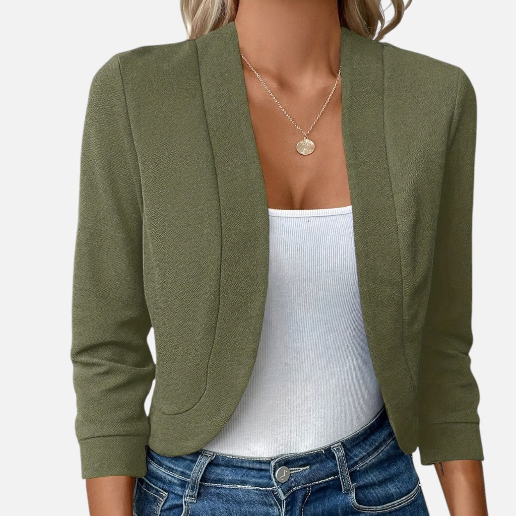 Solviero Club | Blazer Corto Entallado para Mujer Elegancia Atemporal