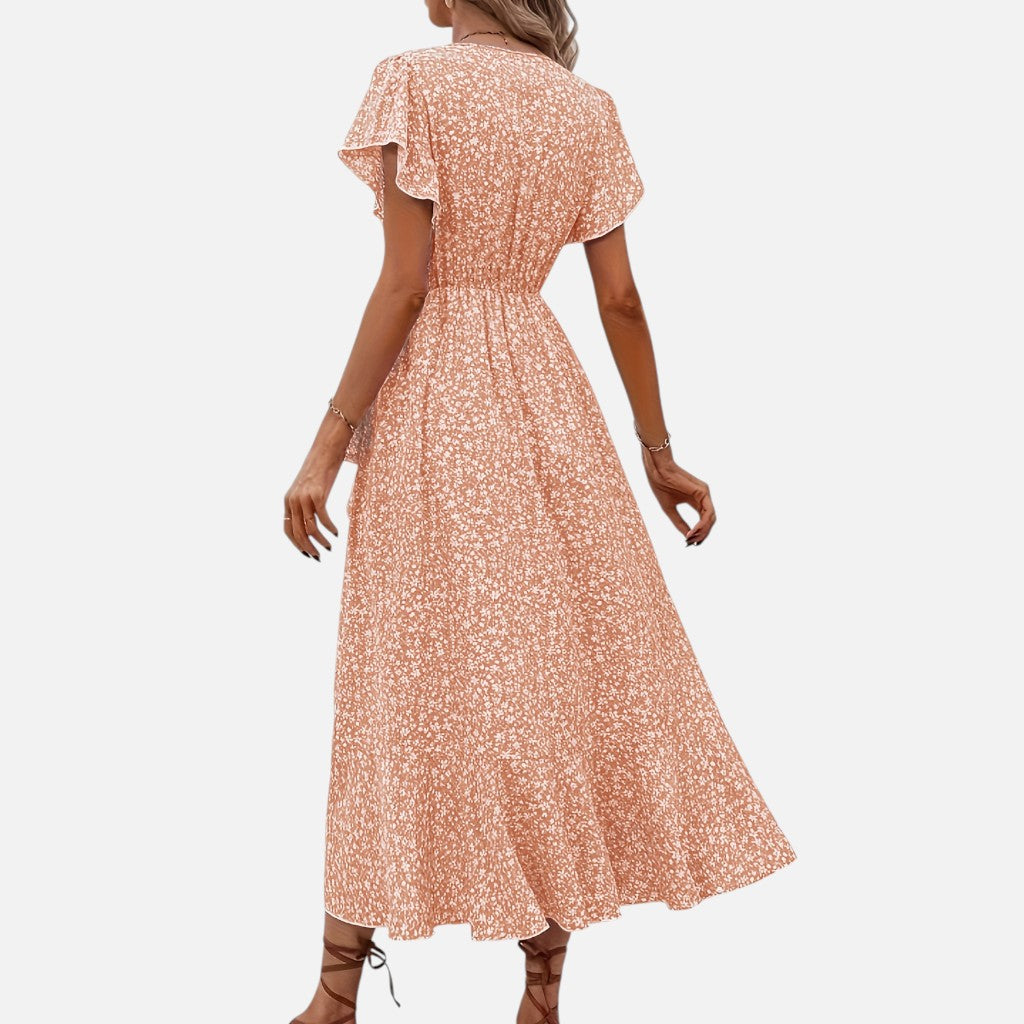 Solviero Club | Vestido con Escote en V Elegancia Atemporal