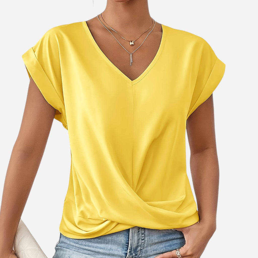 Solviero Club | Camiseta de Manga Corta para Mujer Elegancia Casual