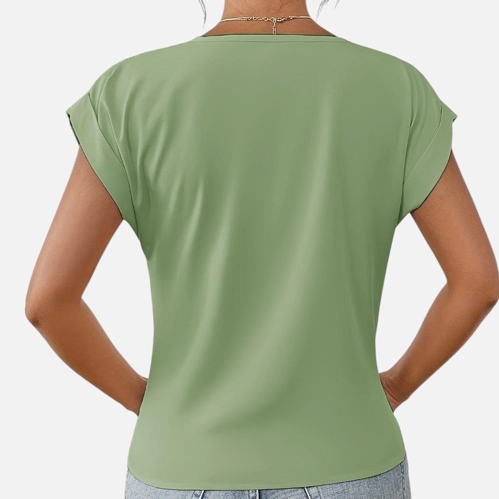 Solviero Club | Camiseta de Manga Corta para Mujer Elegancia Casual
