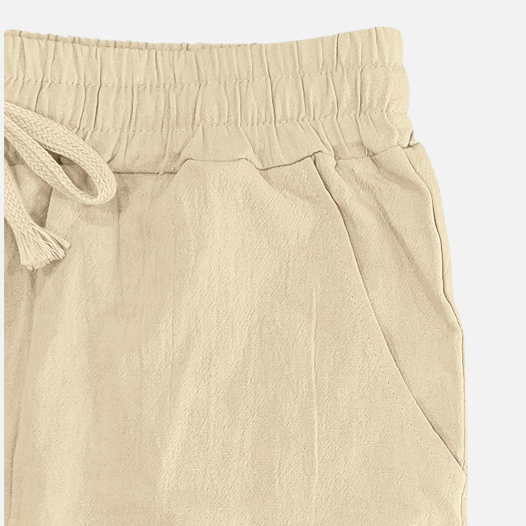 Solviero Club | Pantalones Casual para Hombre Sofisticación Costera – Linen Style