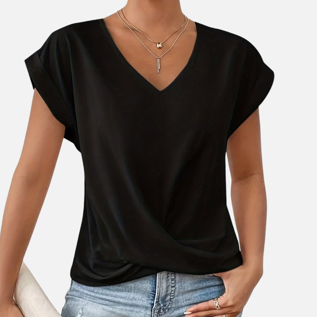 Solviero Club | Camiseta de Manga Corta para Mujer Elegancia Casual