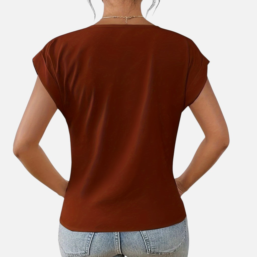 Solviero Club | Camiseta de Manga Corta para Mujer Elegancia Casual