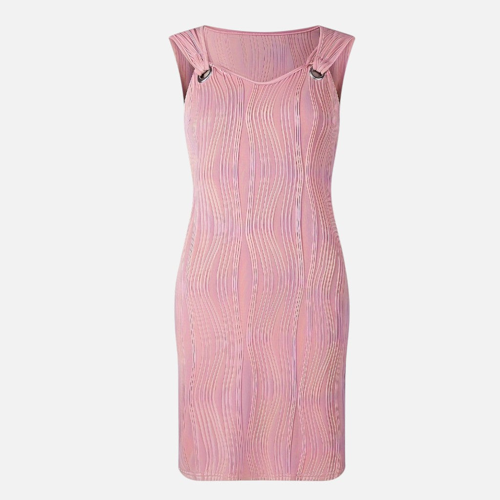 Solviero Club | Vestido Mini con Escote en V Sofisticación Casual