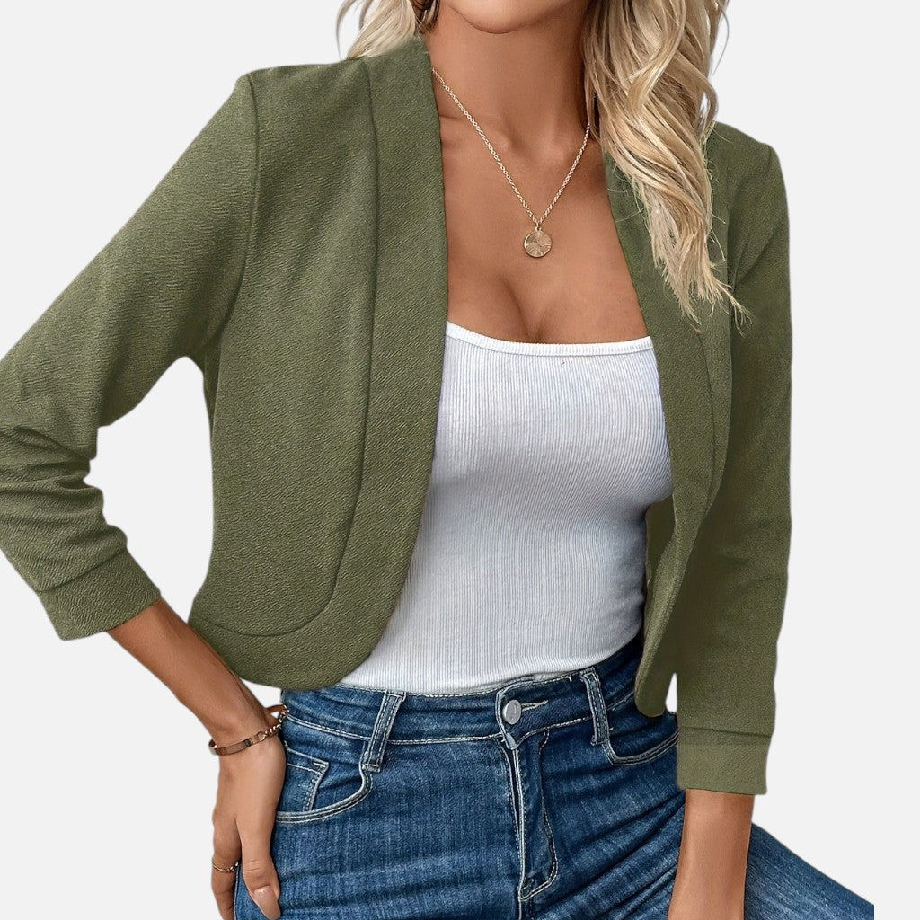 Solviero Club | Blazer Corto Entallado para Mujer Elegancia Atemporal
