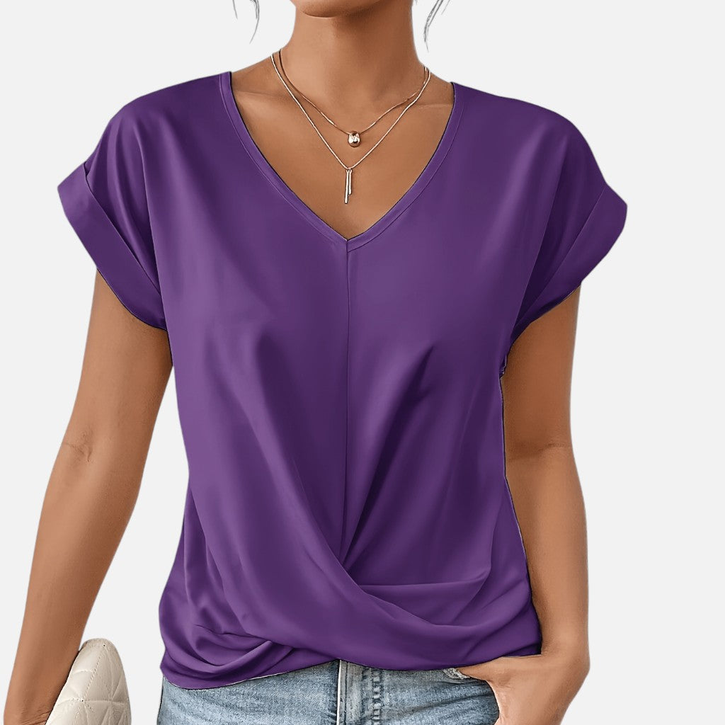 Solviero Club | Camiseta de Manga Corta para Mujer Elegancia Casual