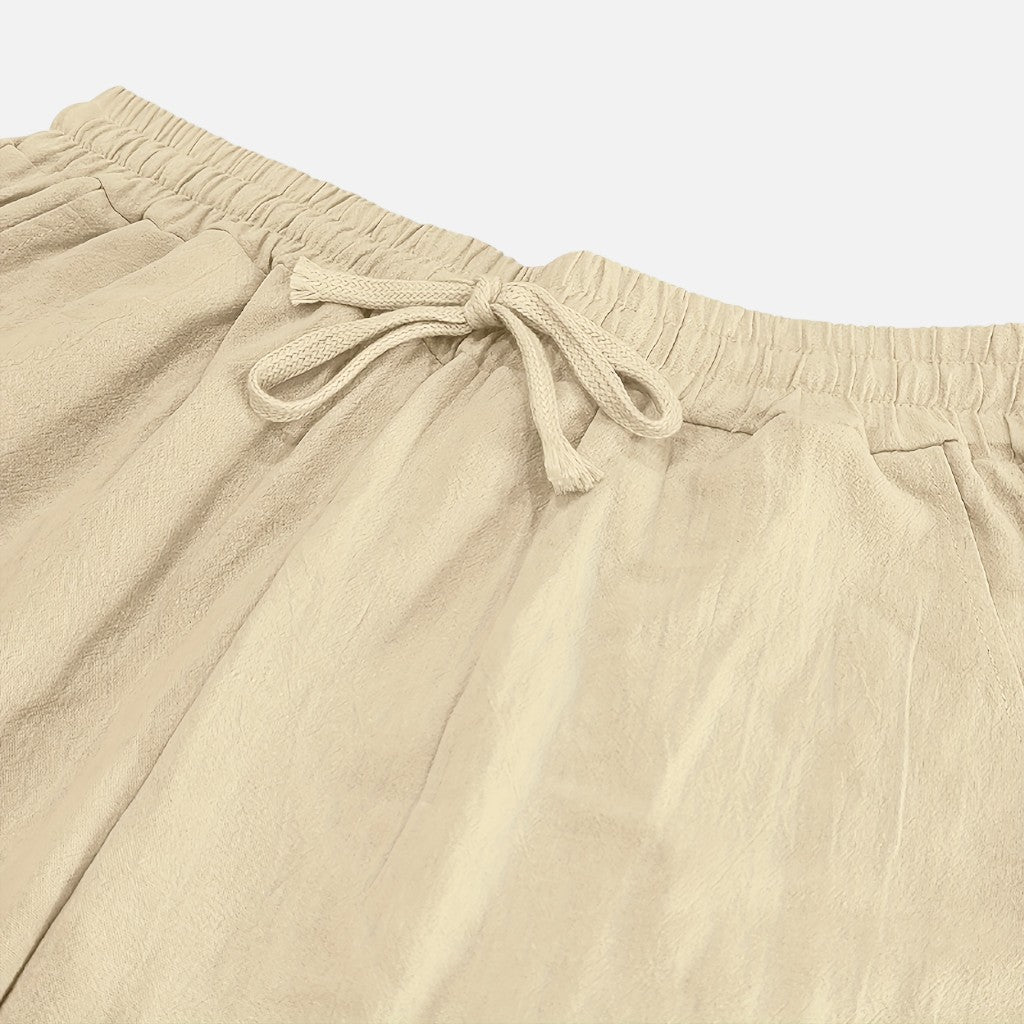 Solviero Club | Pantalones Casual para Hombre Sofisticación Costera – Linen Style