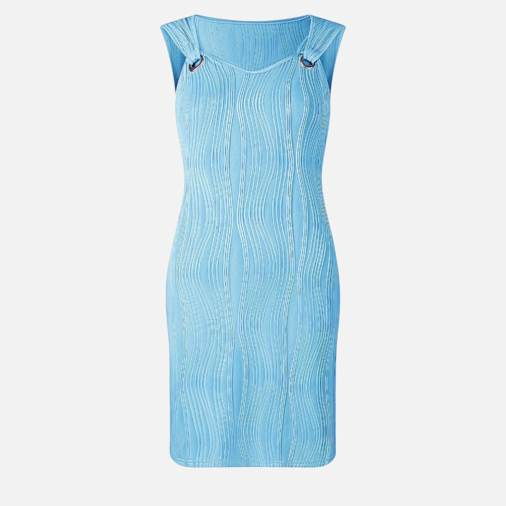 Solviero Club | Vestido Mini con Escote en V Sofisticación Casual