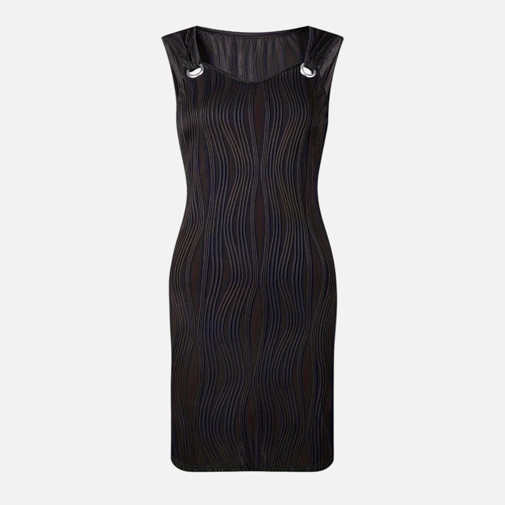 Solviero Club | Vestido Mini con Escote en V Sofisticación Casual