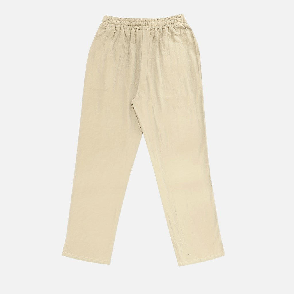 Solviero Club | Pantalones Casual para Hombre Sofisticación Costera – Linen Style
