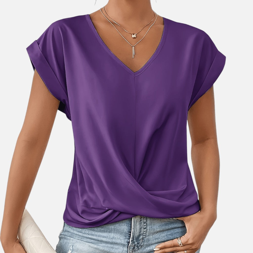 Solviero Club | Camiseta de Manga Corta para Mujer Elegancia Casual