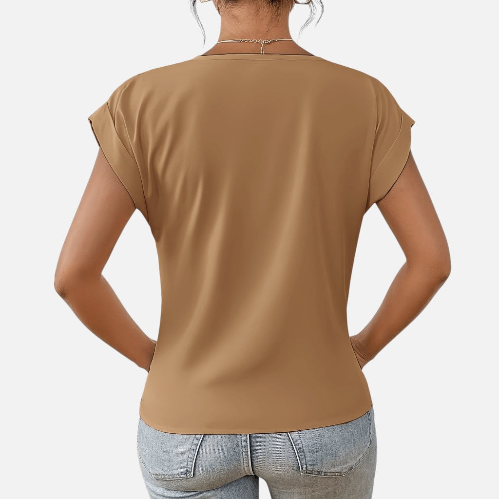 Solviero Club | Camiseta de Manga Corta para Mujer Elegancia Casual