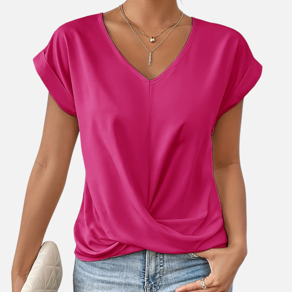 Solviero Club | Camiseta de Manga Corta para Mujer Elegancia Casual