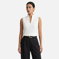 Solviero Club | Top Sin Mangas con Escote en V Elegancia Natural