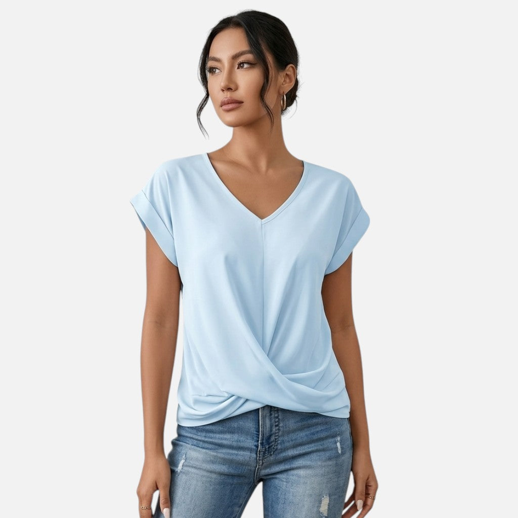 Solviero Club | Camiseta de Manga Corta para Mujer Elegancia Casual