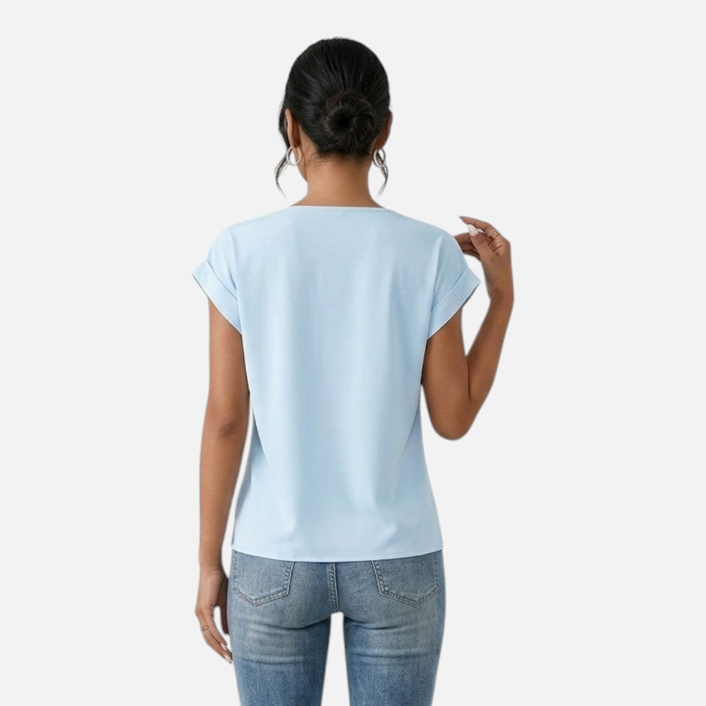 Solviero Club | Camiseta de Manga Corta para Mujer Elegancia Casual