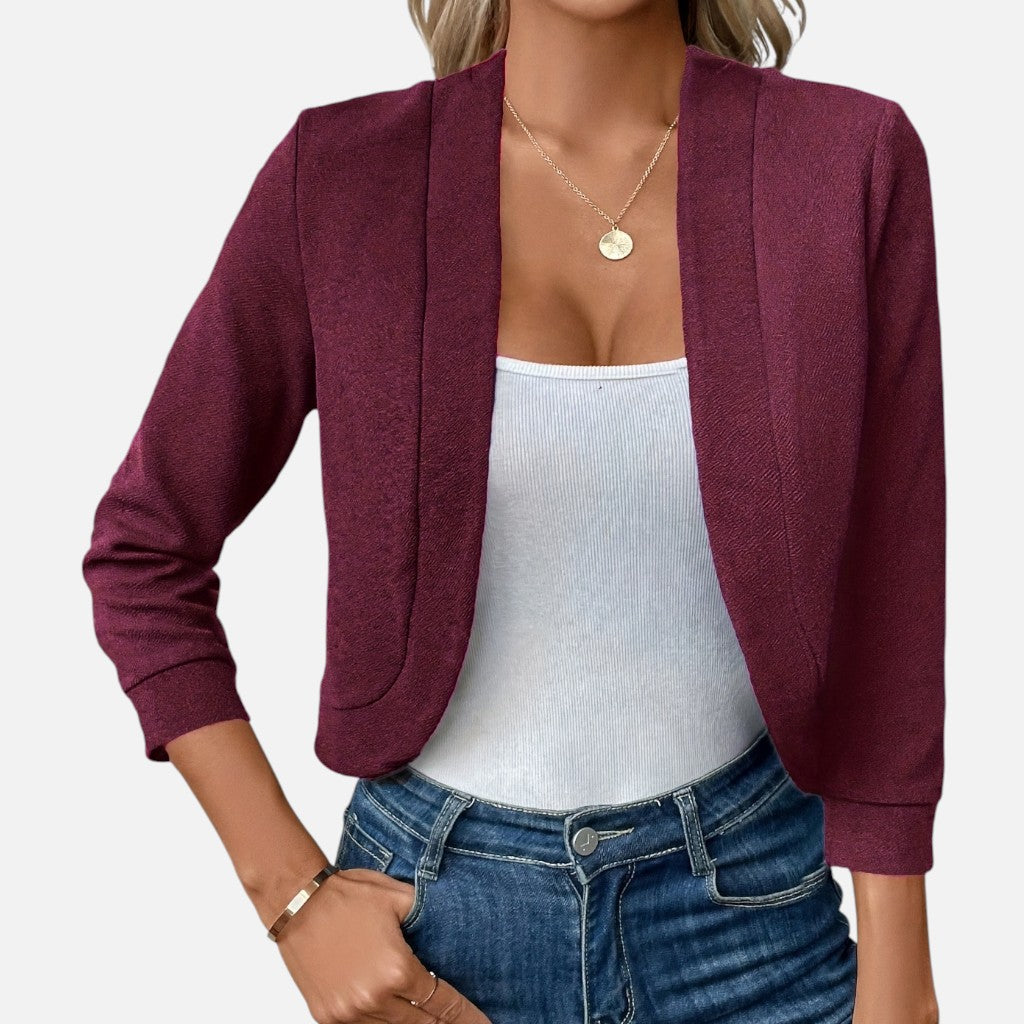 Solviero Club | Blazer Corto Entallado para Mujer Elegancia Atemporal