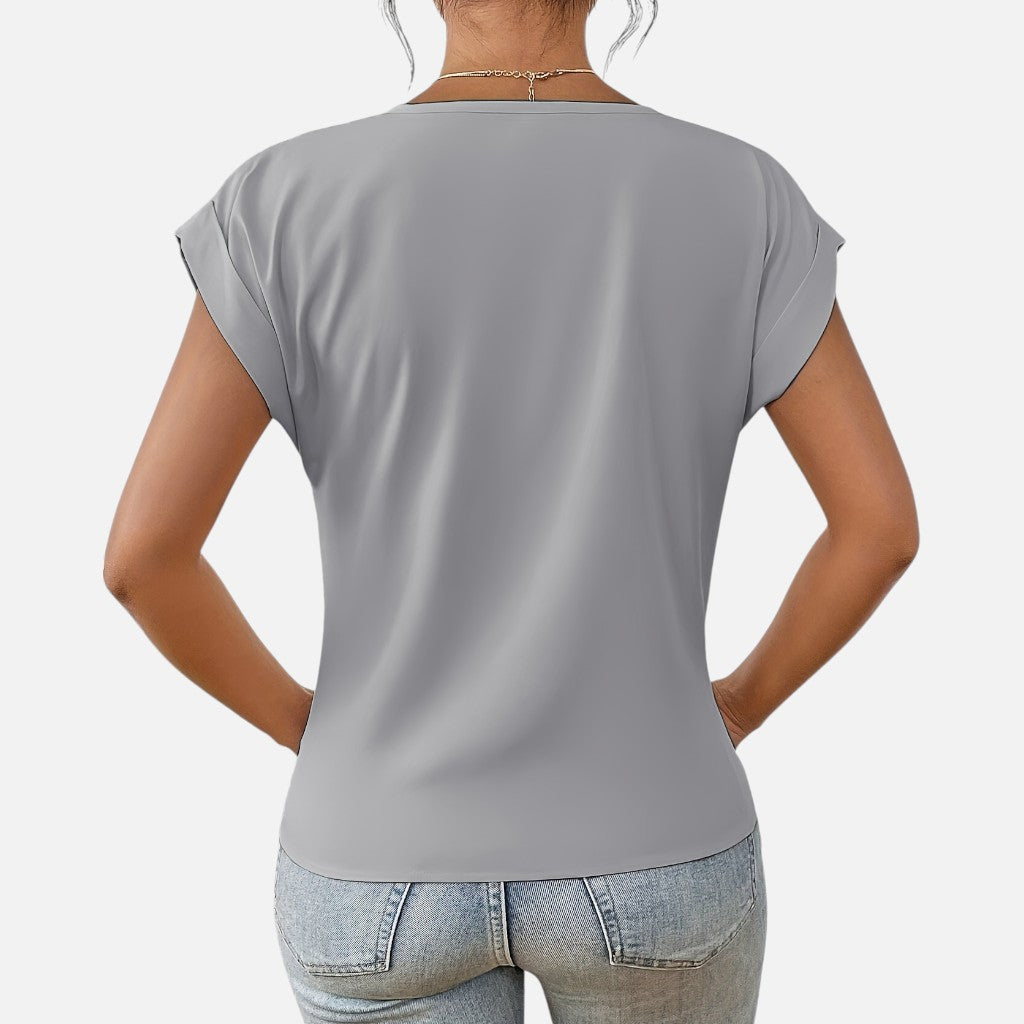Solviero Club | Camiseta de Manga Corta para Mujer Elegancia Casual