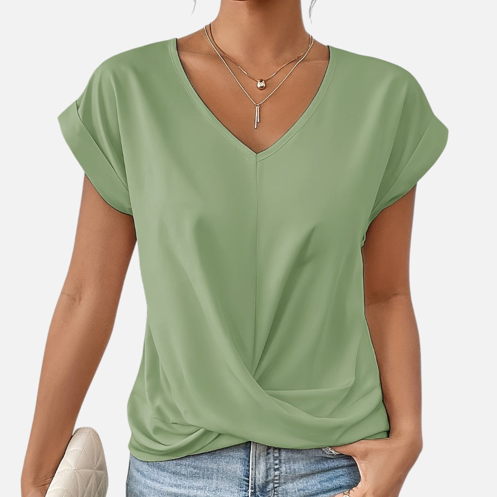 Solviero Club | Camiseta de Manga Corta para Mujer Elegancia Casual