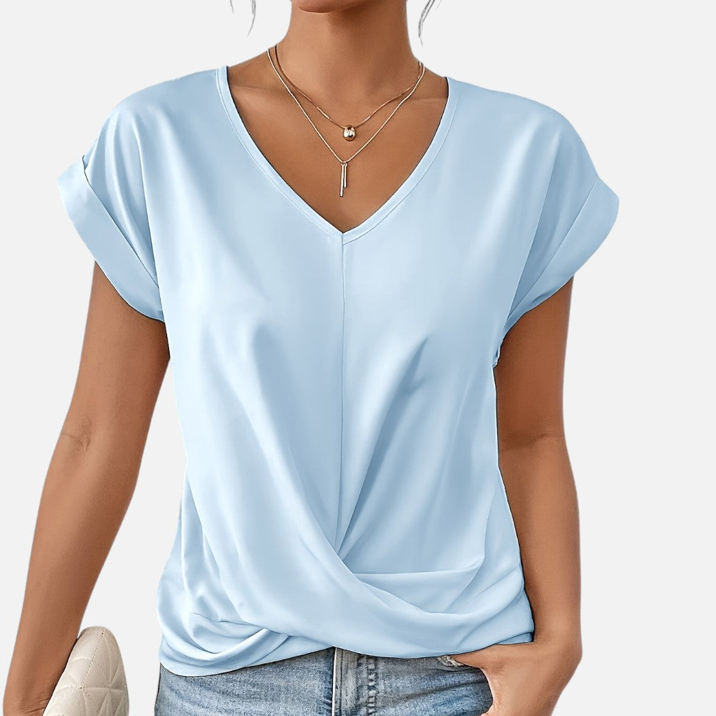 Solviero Club | Camiseta de Manga Corta para Mujer Elegancia Casual