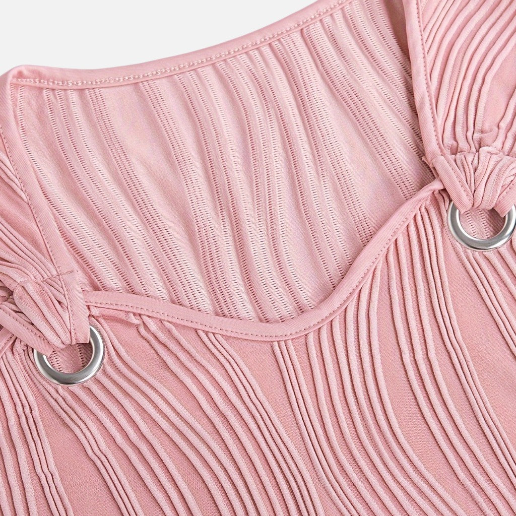 Solviero Club | Vestido Mini con Escote en V Sofisticación Casual