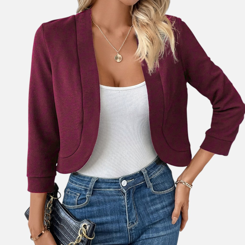 Solviero Club | Blazer Corto Entallado para Mujer Elegancia Atemporal
