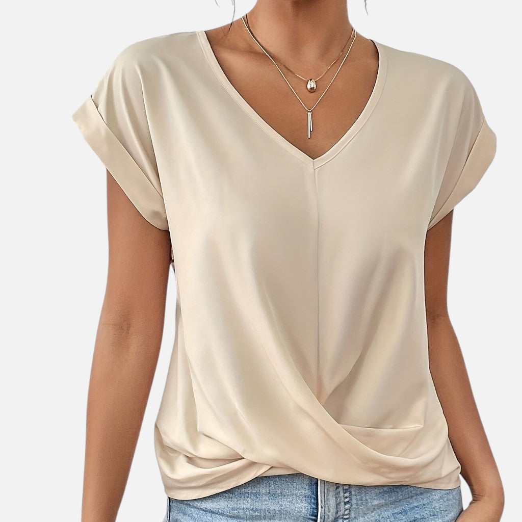 Solviero Club | Camiseta de Manga Corta para Mujer Elegancia Casual