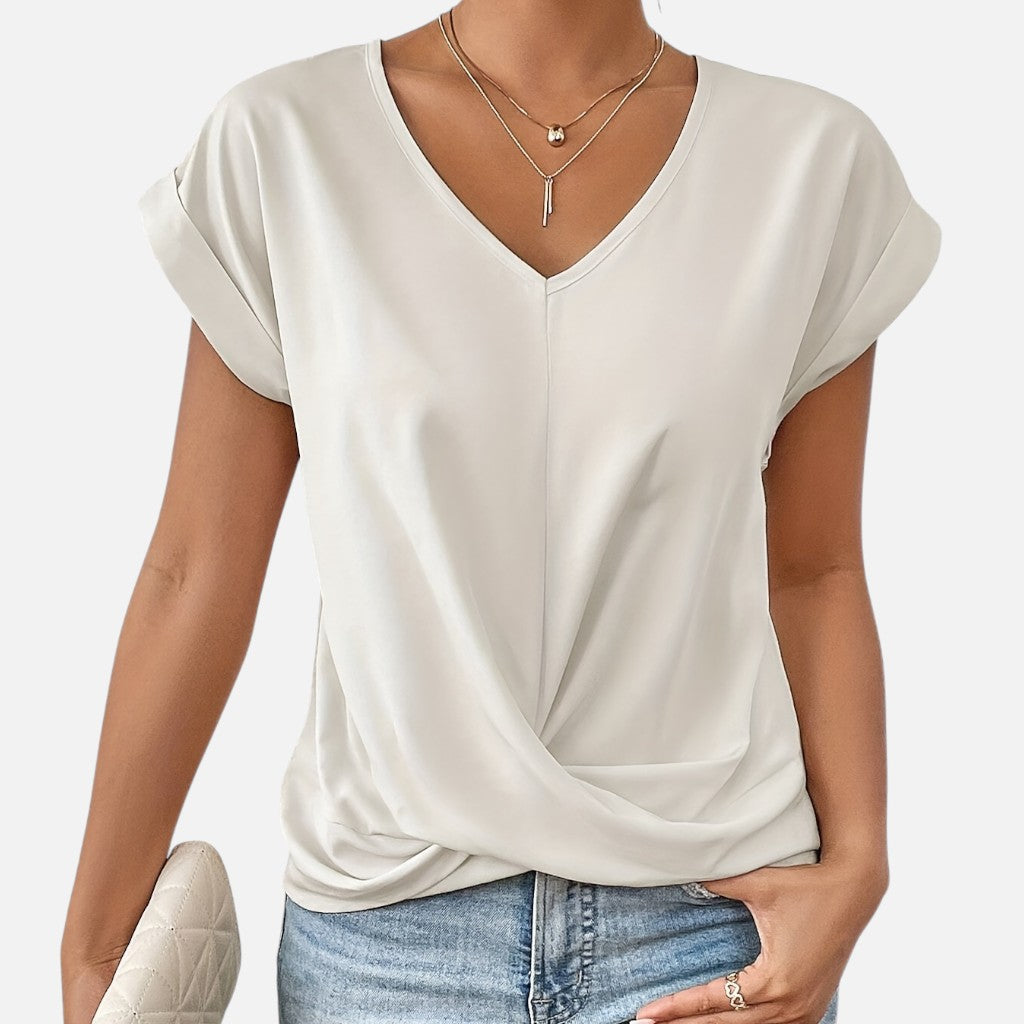 Solviero Club | Camiseta de Manga Corta para Mujer Elegancia Casual