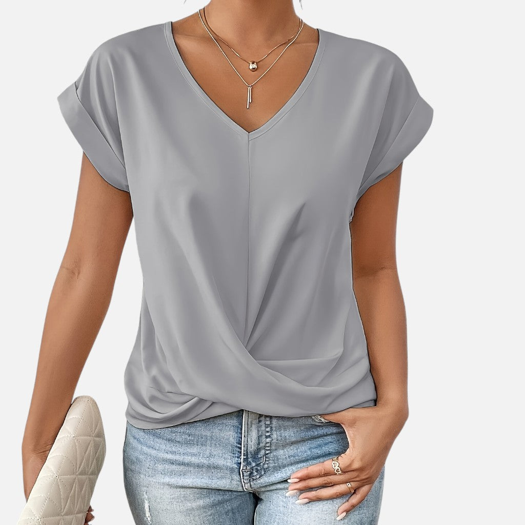 Solviero Club | Camiseta de Manga Corta para Mujer Elegancia Casual