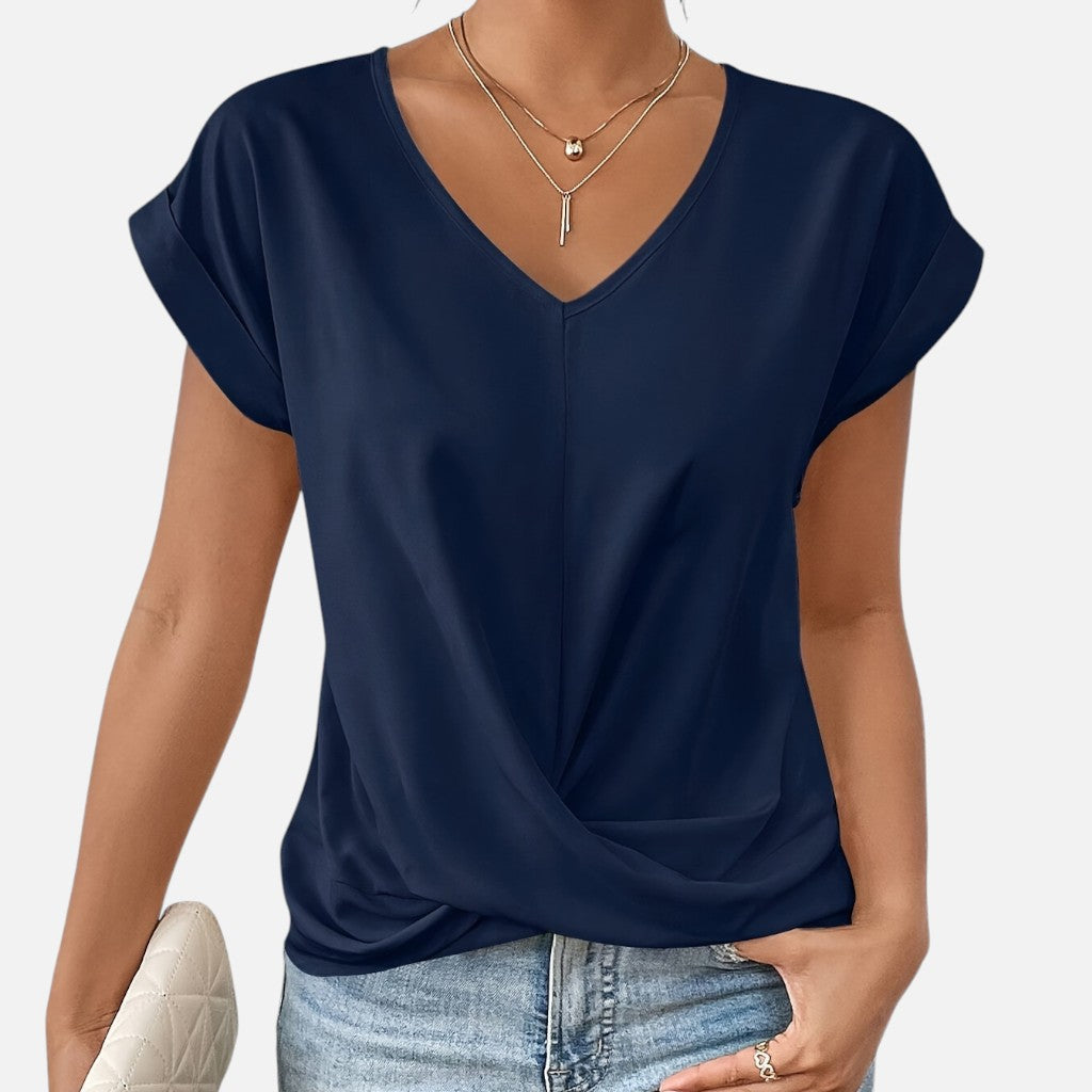 Solviero Club | Camiseta de Manga Corta para Mujer Elegancia Casual