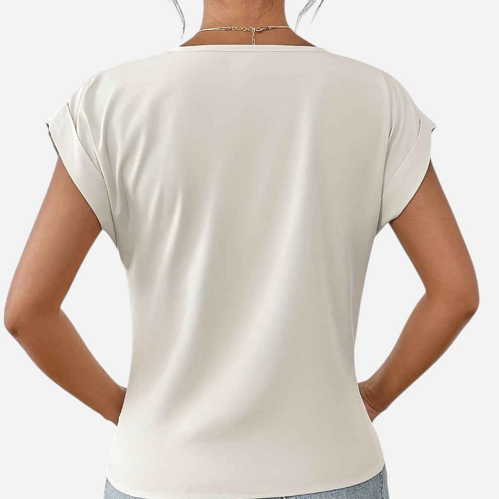 Solviero Club | Camiseta de Manga Corta para Mujer Elegancia Casual