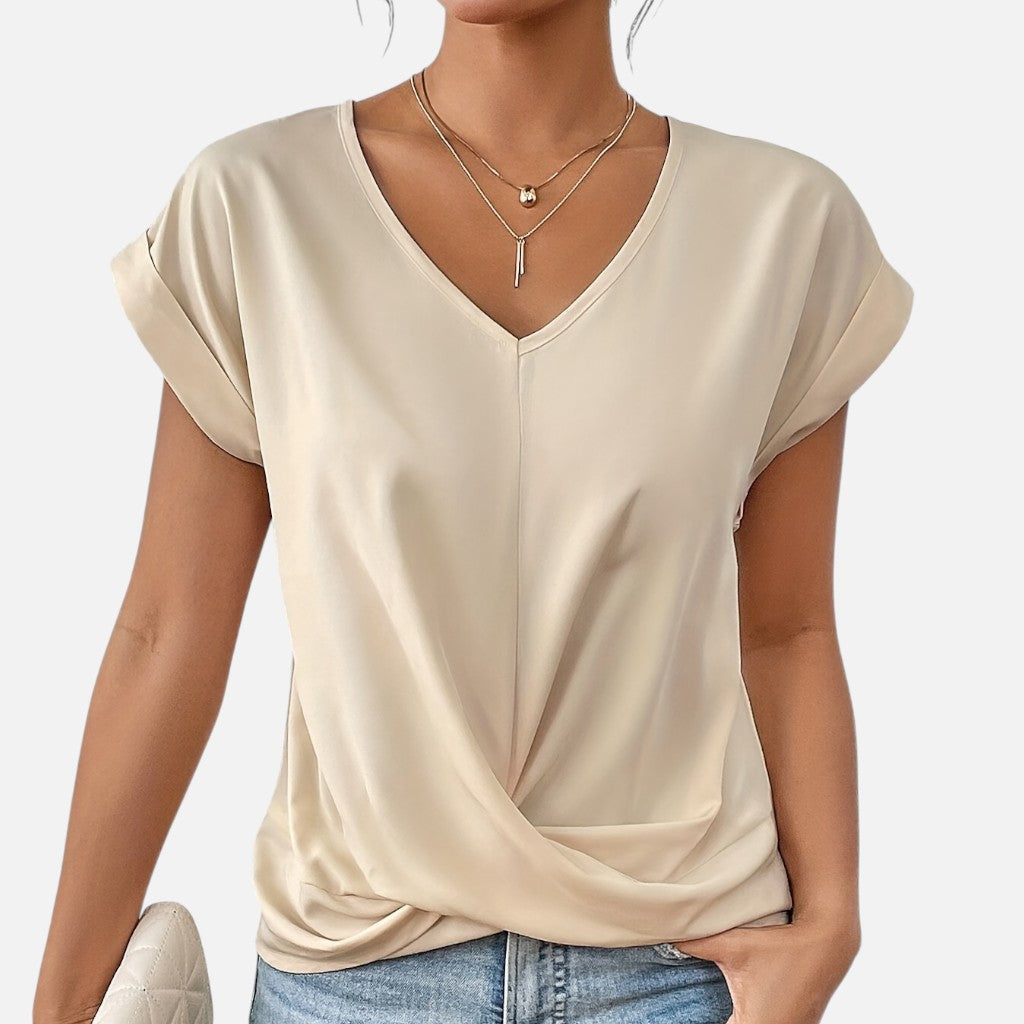 Solviero Club | Camiseta de Manga Corta para Mujer Elegancia Casual