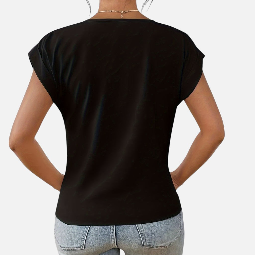 Solviero Club | Camiseta de Manga Corta para Mujer Elegancia Casual