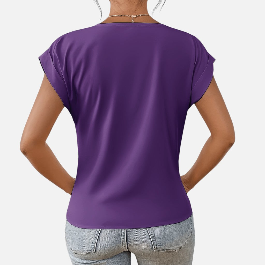 Solviero Club | Camiseta de Manga Corta para Mujer Elegancia Casual