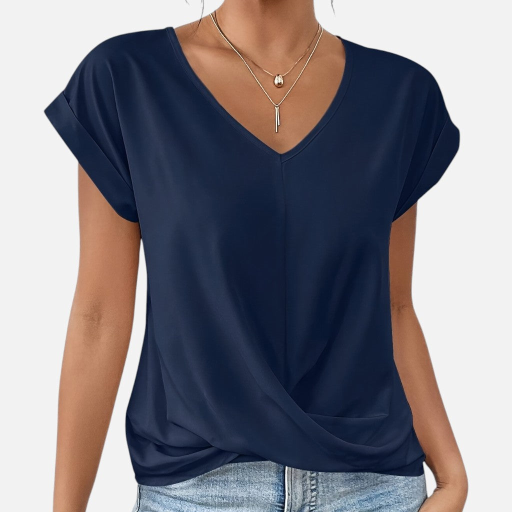 Solviero Club | Camiseta de Manga Corta para Mujer Elegancia Casual