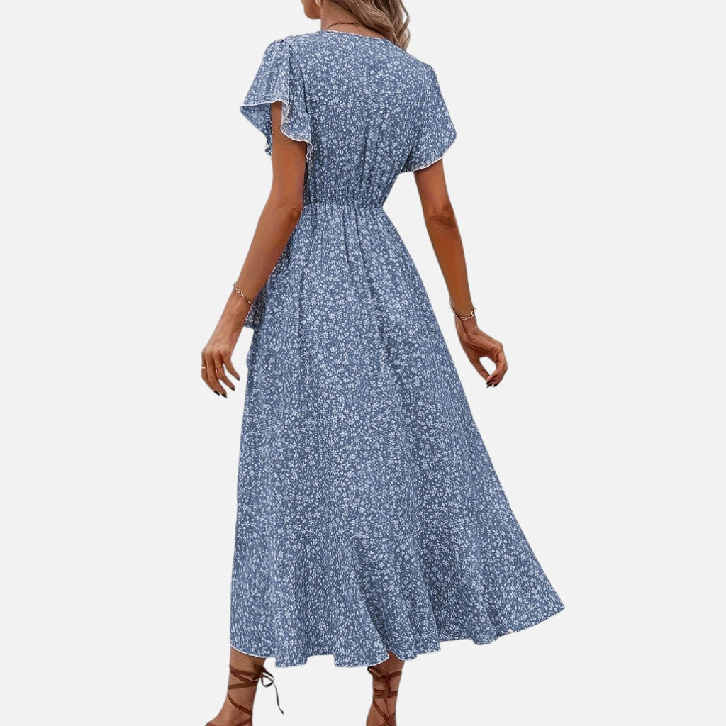 Solviero Club | Vestido con Escote en V Elegancia Atemporal