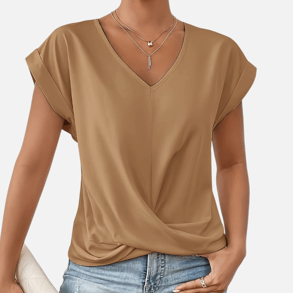 Solviero Club | Camiseta de Manga Corta para Mujer Elegancia Casual