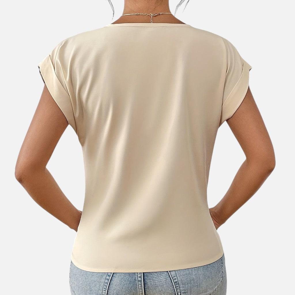 Solviero Club | Camiseta de Manga Corta para Mujer Elegancia Casual