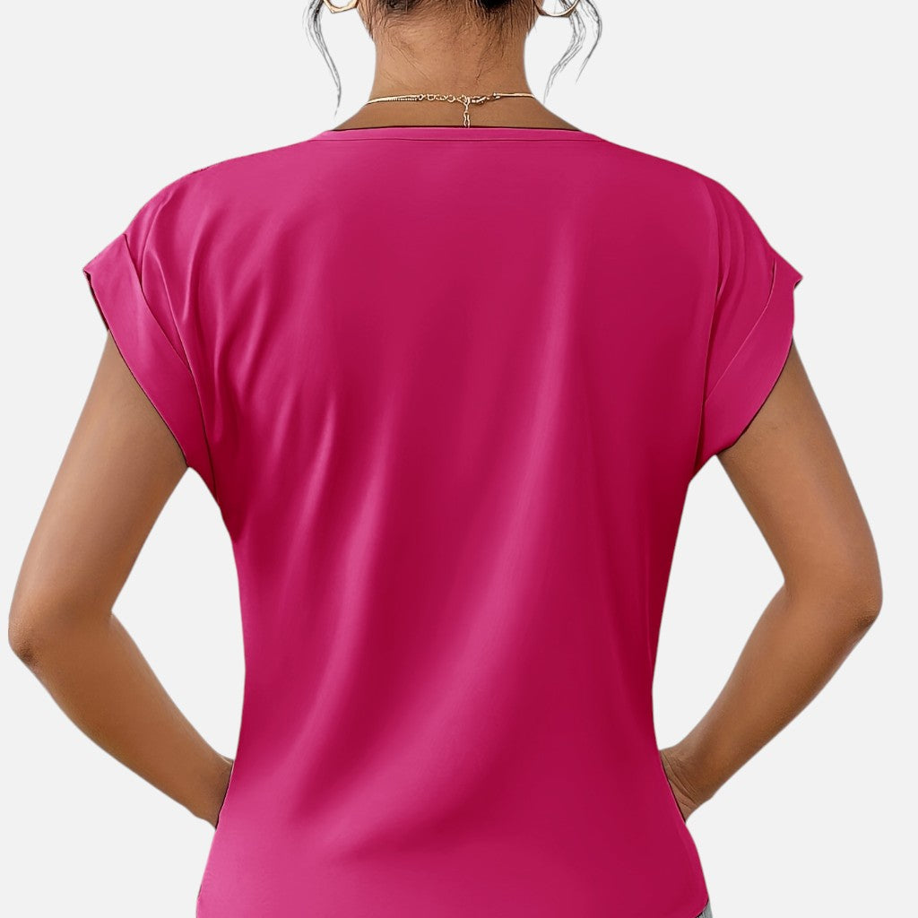 Solviero Club | Camiseta de Manga Corta para Mujer Elegancia Casual